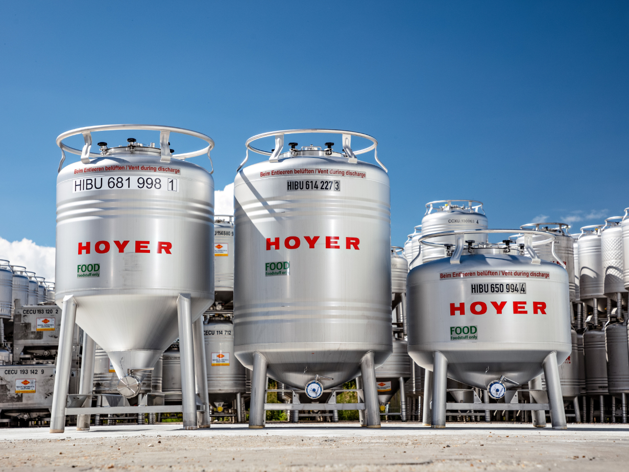 HOYER Group Intermediate Bulk Containers (IBC totes) for foodstuffs